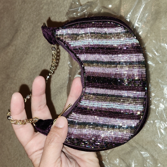 🎉🌹HP🌹🎉Liz Claiborne Beaded Evening Hand Purse - Picture 9 of 10